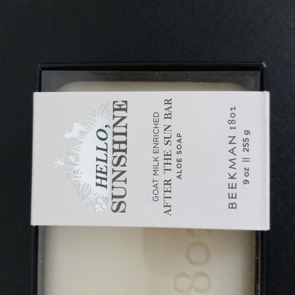 NWT BEEKMAN 1805 HELLO SUNSHINE  AFTER THE SUN BAR ALOE SOAP - Picture 4 of 4
